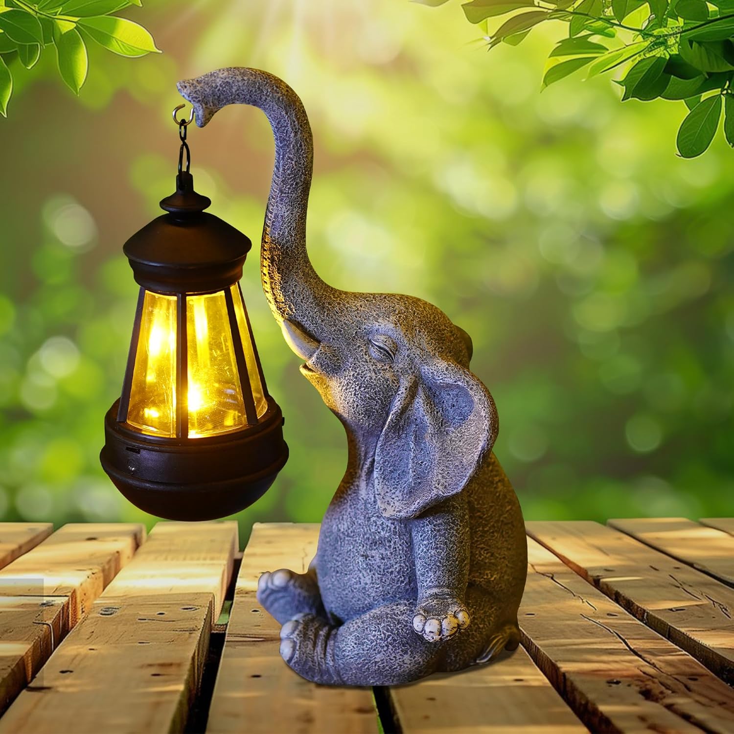 Smart Zen Garden - 1PC Resin Elephant Garden Statue with