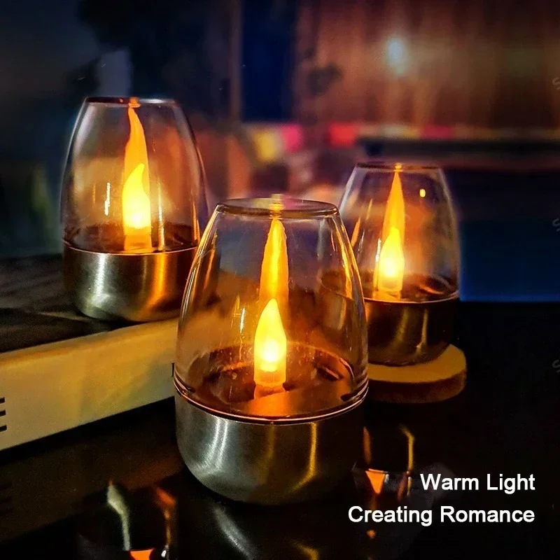 Smart Garden Lighting System - LED Solar Candles Light Flameless Rechargeable