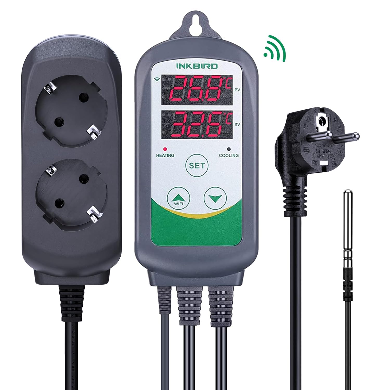 Smart Garden Greenhouse - INKBIRD ITC-308-WiFi Digital Temperature Controller 220V