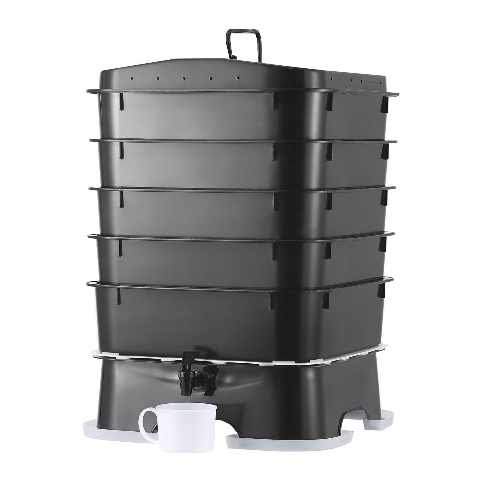 Composting Kit Indoor - Factory Direct 2026 5-Tray Worm Composter