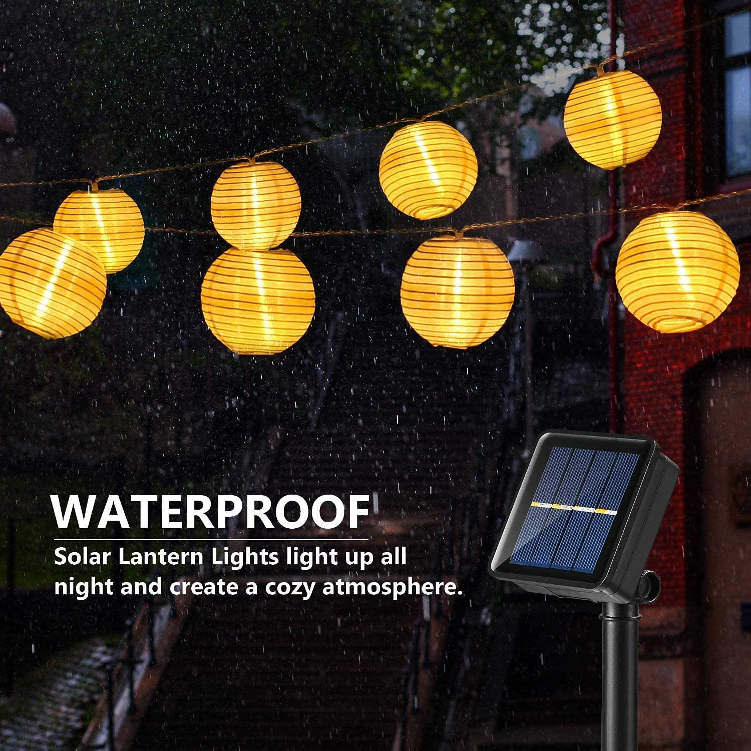 Waterproof Lantern Solar Strin - Smart Garden Lighting System 评论和价格