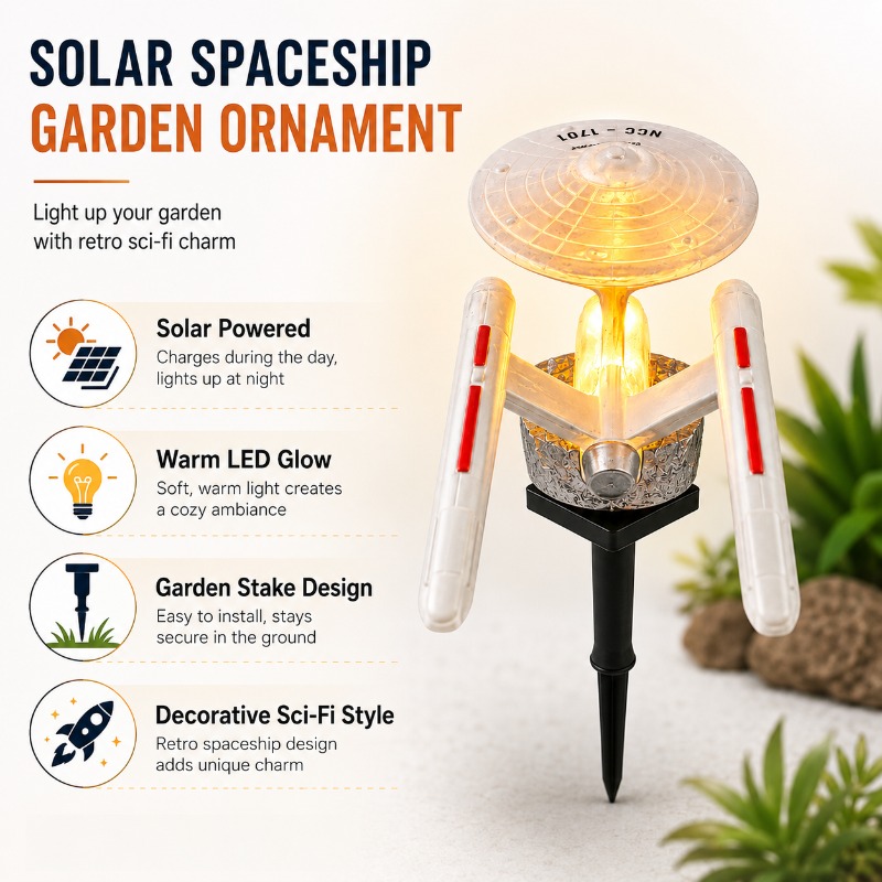 Star Trek USS Enterprise Solar - Smart Garden Lighting System 评论和价格
