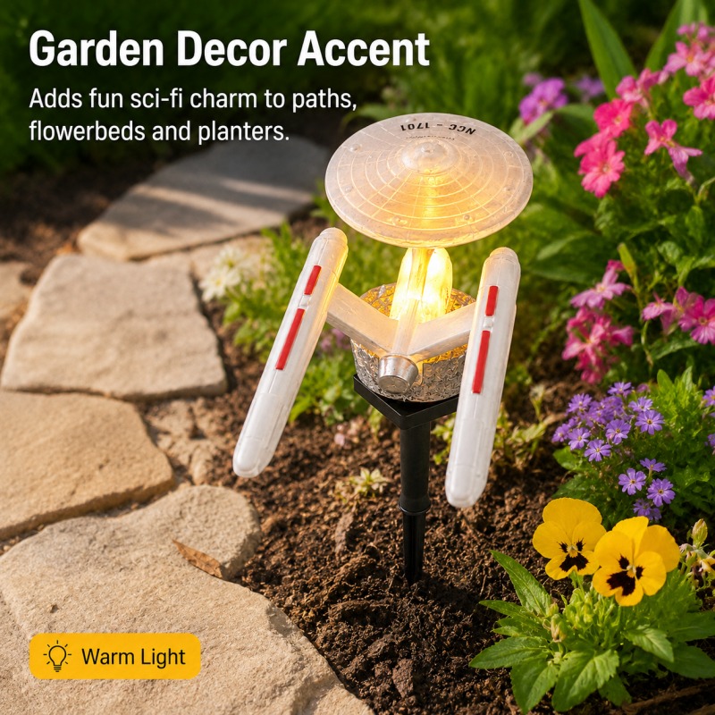 Star Trek USS Enterprise Solar - Smart Garden Lighting System 评论和价格