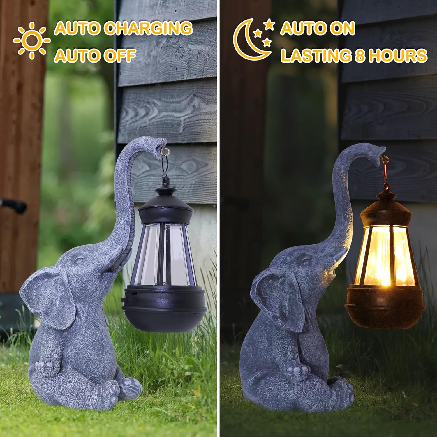 1PC Resin Elephant Garden Stat - Smart Zen Garden 评论和价格