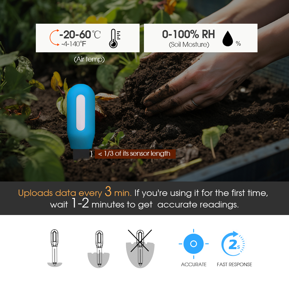 Smart Zigbee Soil Sensor for H - Smart Garden Usa 评论和价格