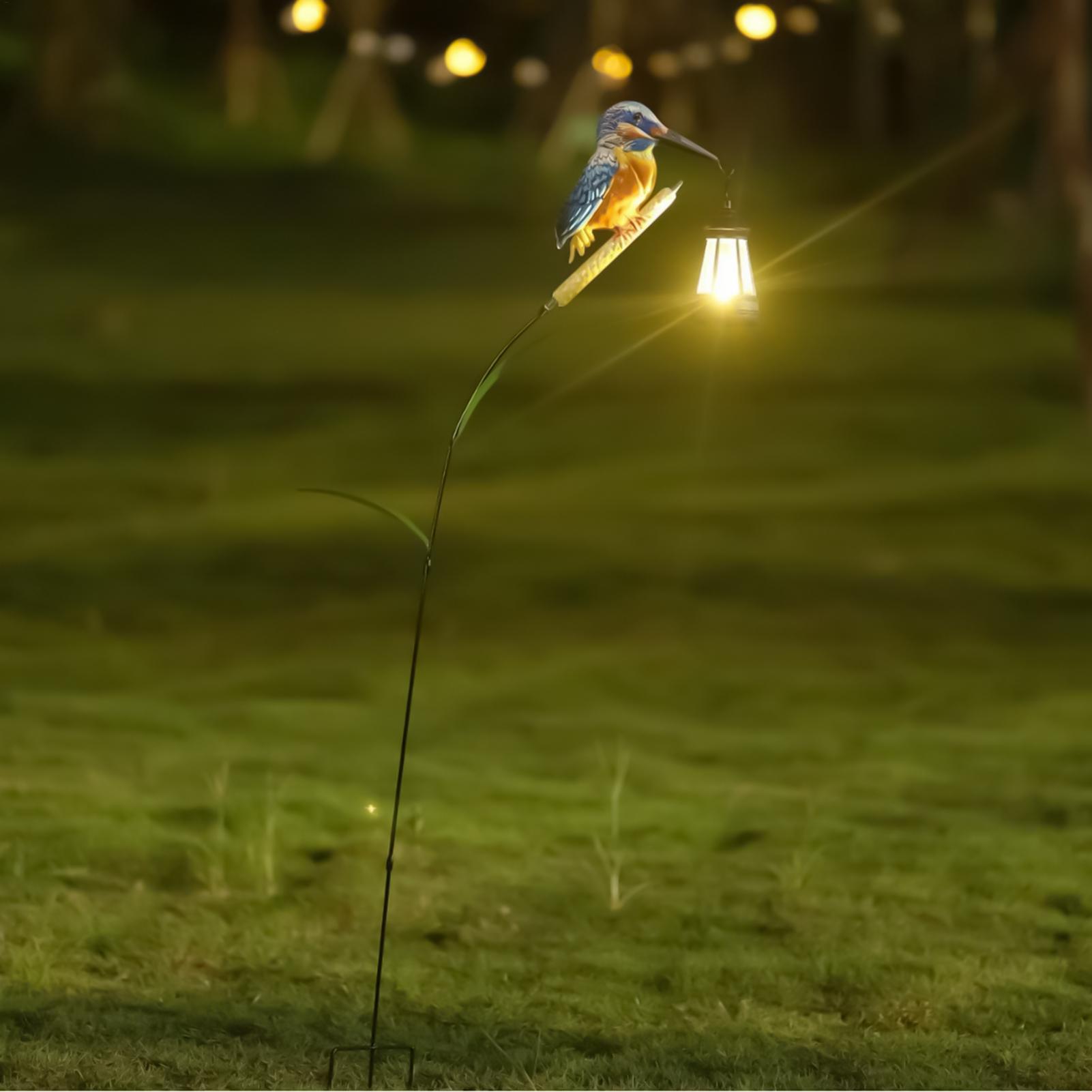 Solar Powered Kingfisher Light - Smart Zen Garden 评论和价格