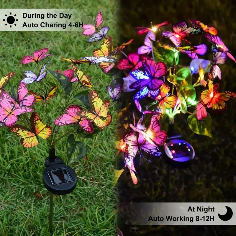 Solar LED Butterfly Garden Lig - Smart Garden Lighting System 评论和价格