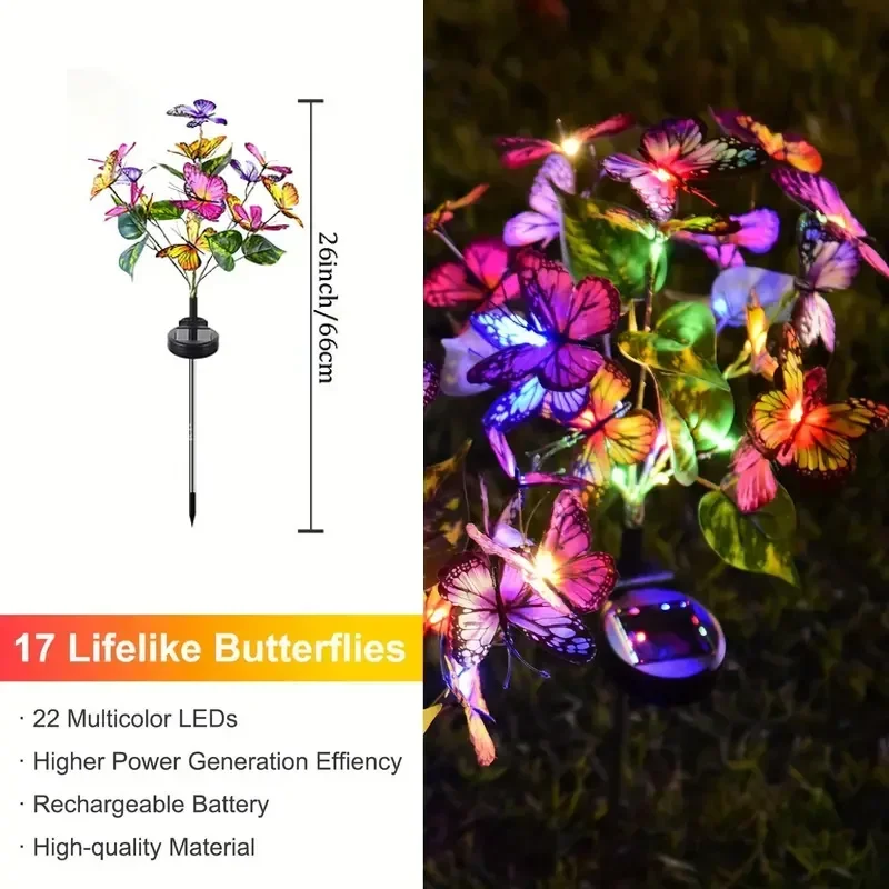 Solar LED Butterfly Garden Lig - Smart Garden Lighting System 评论和价格