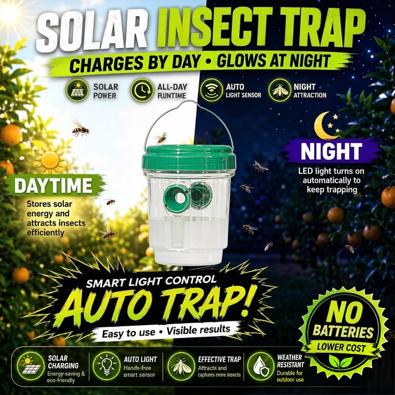 Solar Powered Fruit Fly Traps  - Smart Garden Lighting System 评论和价格