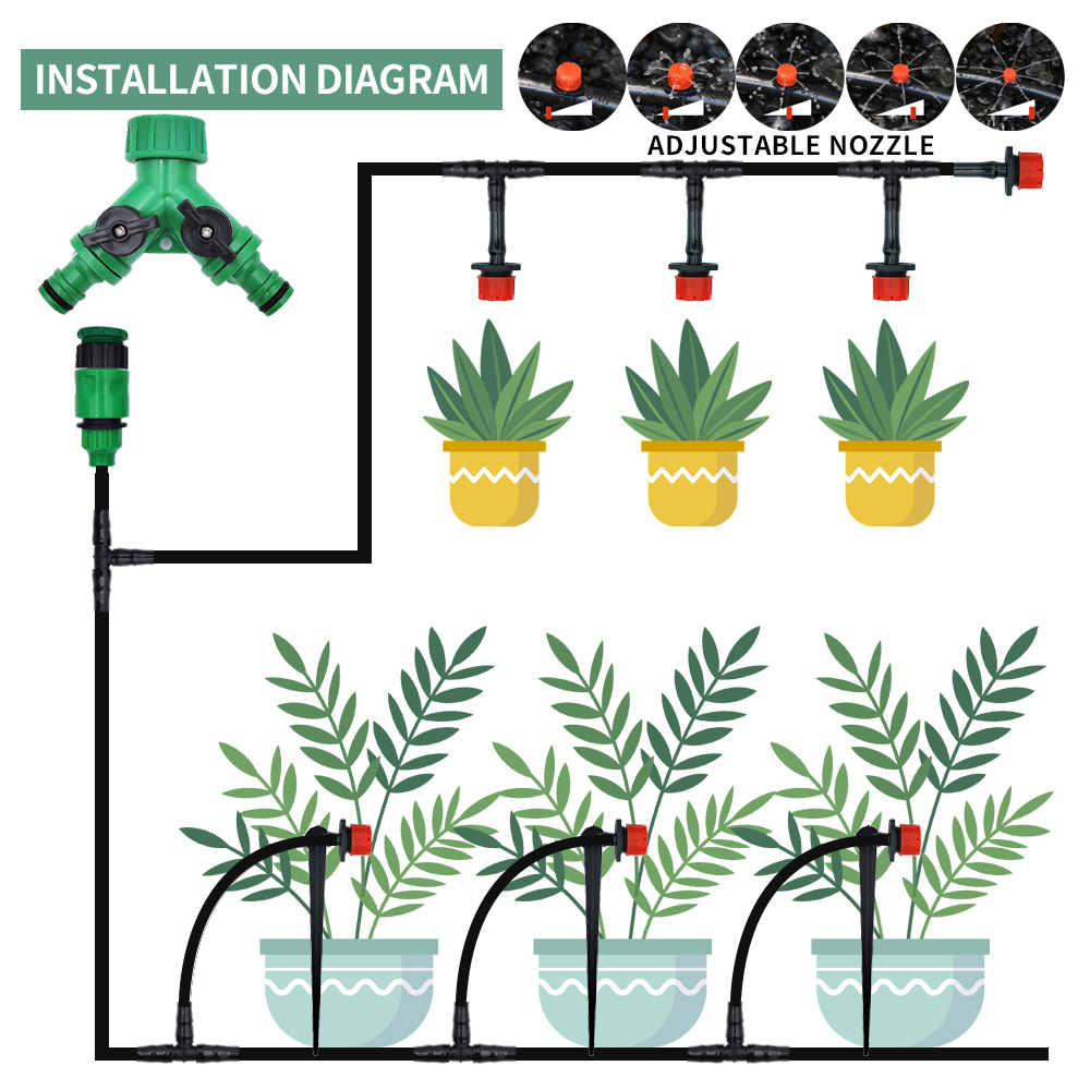 Greenhouse 15M-30M DIY Drip Ir - Yoocaa Smart Garden 评论和价格
