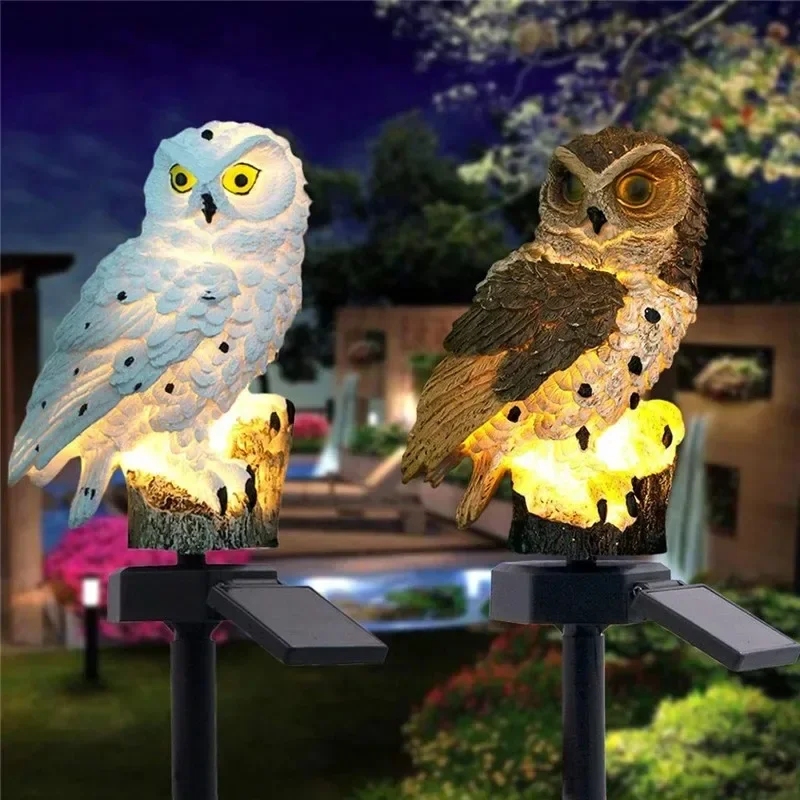 Solar Owl Statue Garden Light  - Smart Garden Lighting System 评论和价格