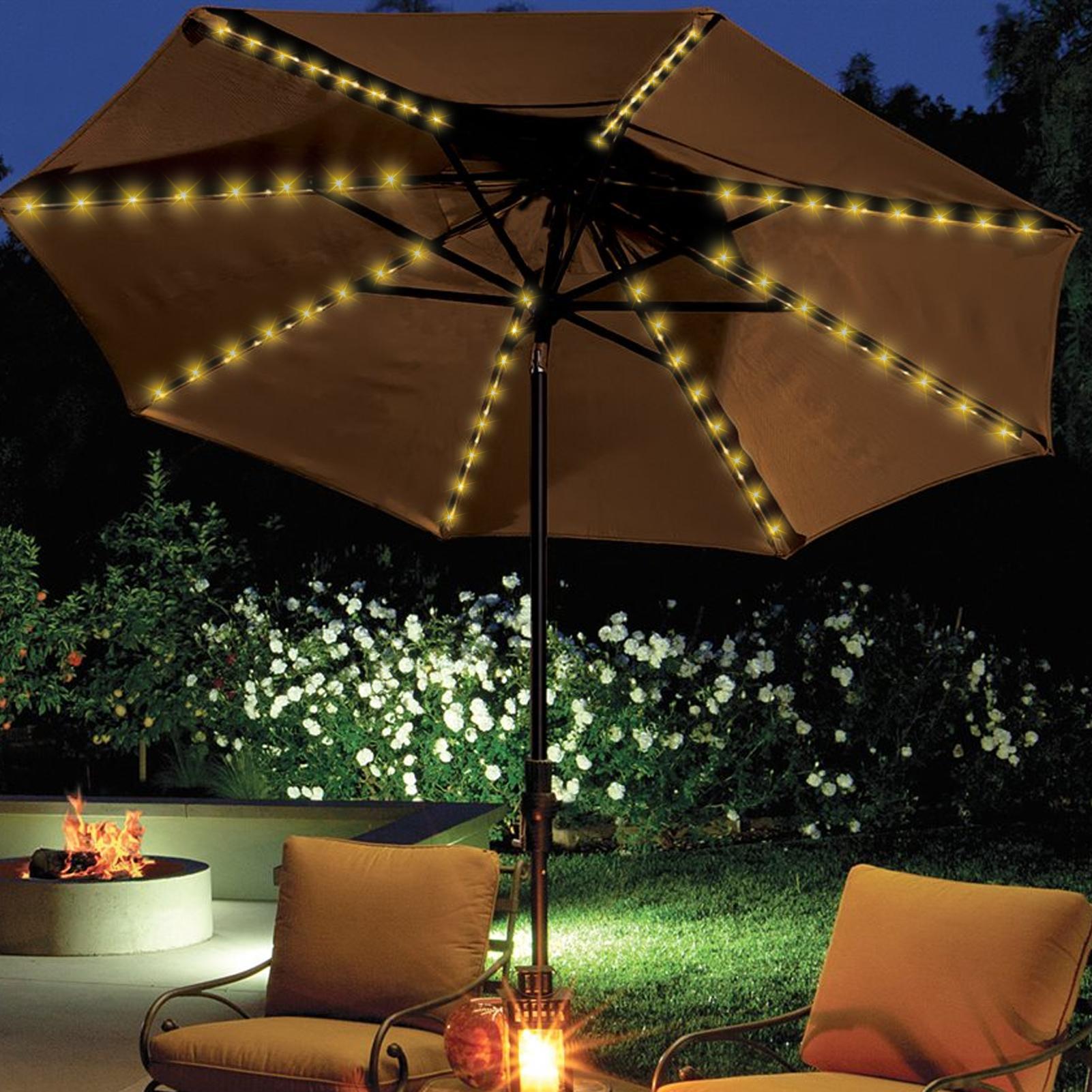 Solar Umbrella String Light 10 - Smart Garden Lighting System 评论和价格