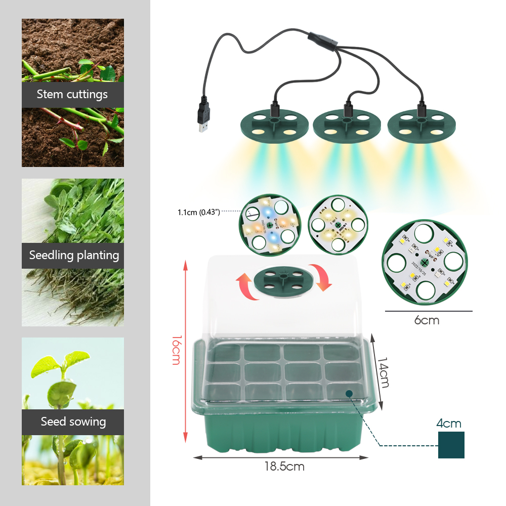 LED Nursery Pots with Grow Lig - Smart Garden Greenhouse 评论和价格