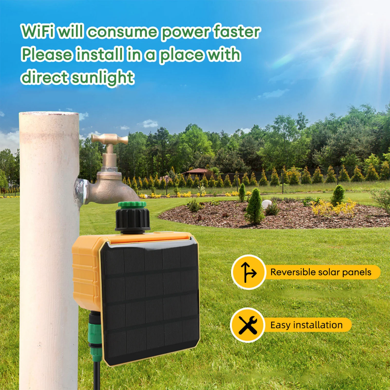 Solar WiFi Smart Irrigation Ti - Smart Garden Usa 评论和价格
