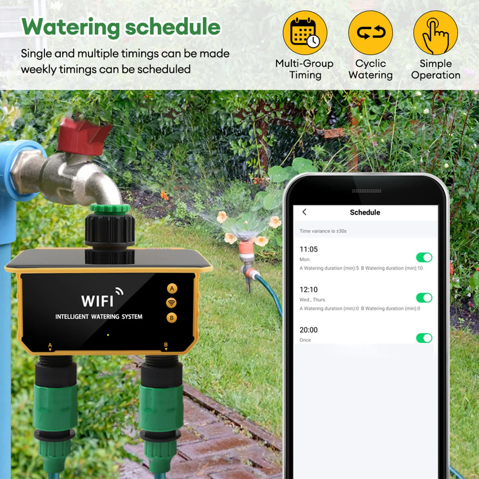 Solar WiFi Smart Irrigation Ti - Smart Garden Usa 评论和价格