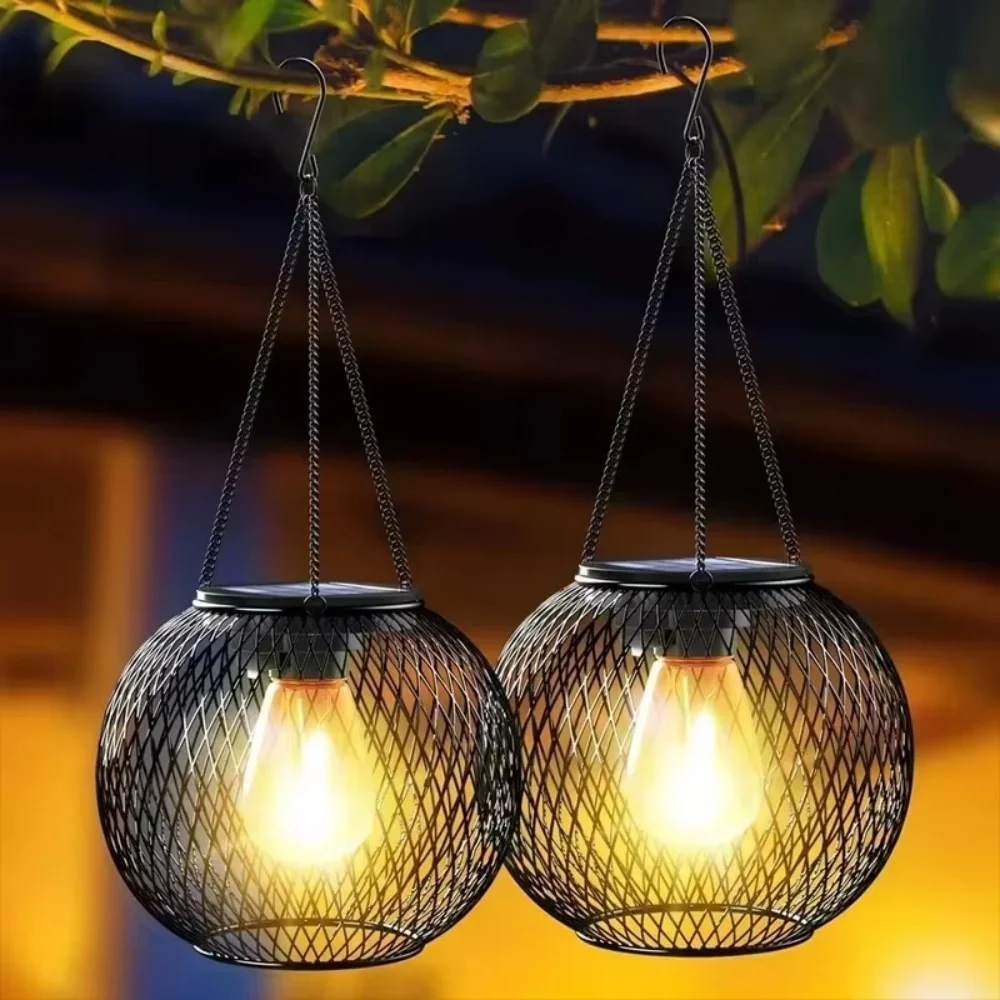 Solar Lantern Iron Art Outdoor - Smart Zen Garden 评论和价格
