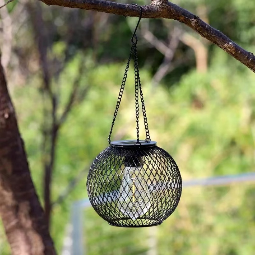 Solar Lantern Iron Art Outdoor - Smart Zen Garden 评论和价格
