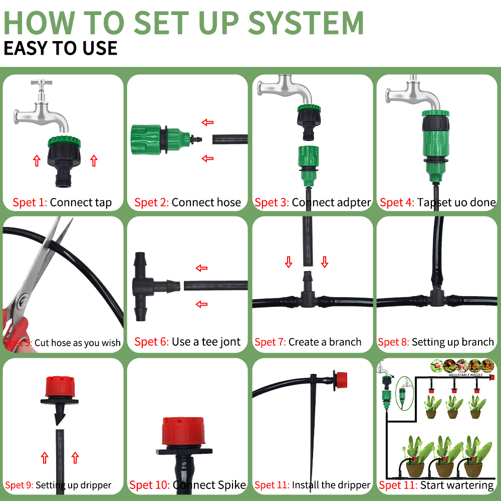 Micro Drip Irrigation System P - Yoocaa Smart Garden 评论和价格